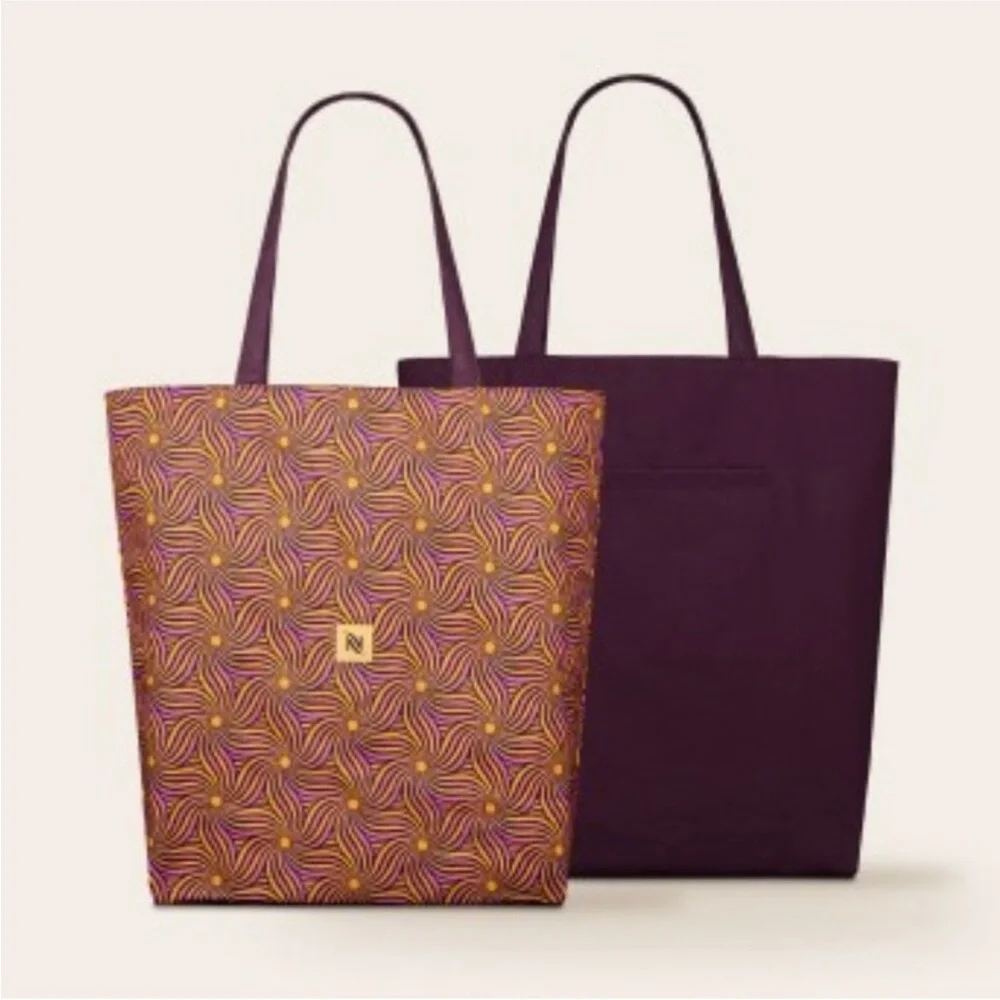 Nespresso Tote Bag Reversible Festive 2025 Limited Edition NWT